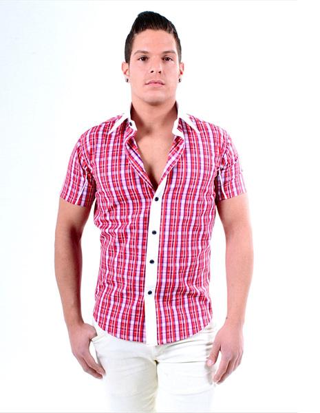 Foto Camisa de algodn/polister de Santi Burgas modelo