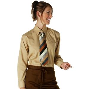Foto Camisa de vestir unisex Color: Marrón claro. Tamaño: Mediana (40 - 41'). Polialgodón. foto 523103