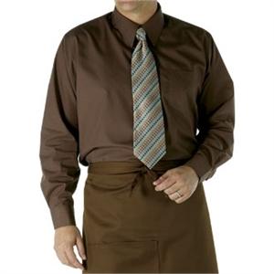 Foto Camisa de vestir unisex Color: Chocolate. Tamaño: Extrapequeña (32' - 34'). Polialgodón.
