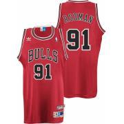 Foto Camiseta Adidas Chicago Bulls #91 Dennis Rodman Soul Swingman Road foto 737671