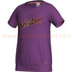 Foto camiseta adidas para niñas yg b tee violetint/ul (x23691) foto 1255