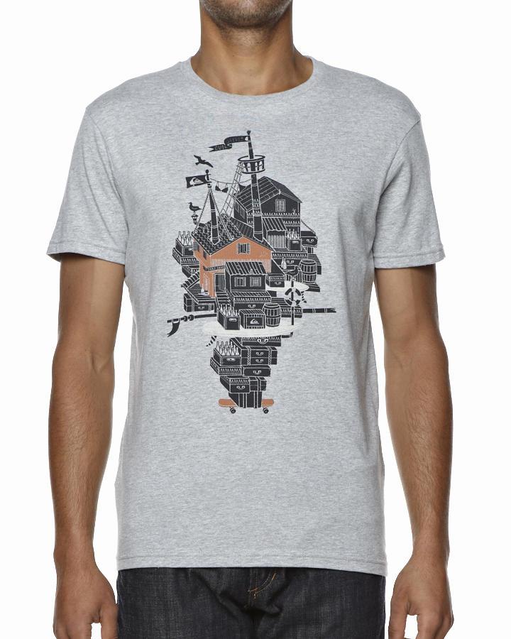Foto Camiseta Basic Table Dance De Quiksilver - Gris Claro Heather foto 946471