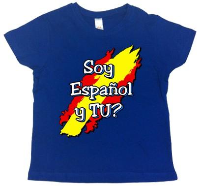 Foto Camiseta bebé niño/niña azul 2012 soy español y tu foto 248697