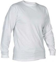 Foto Camiseta blanca algodón sin bolsillo manga larga foto 205288