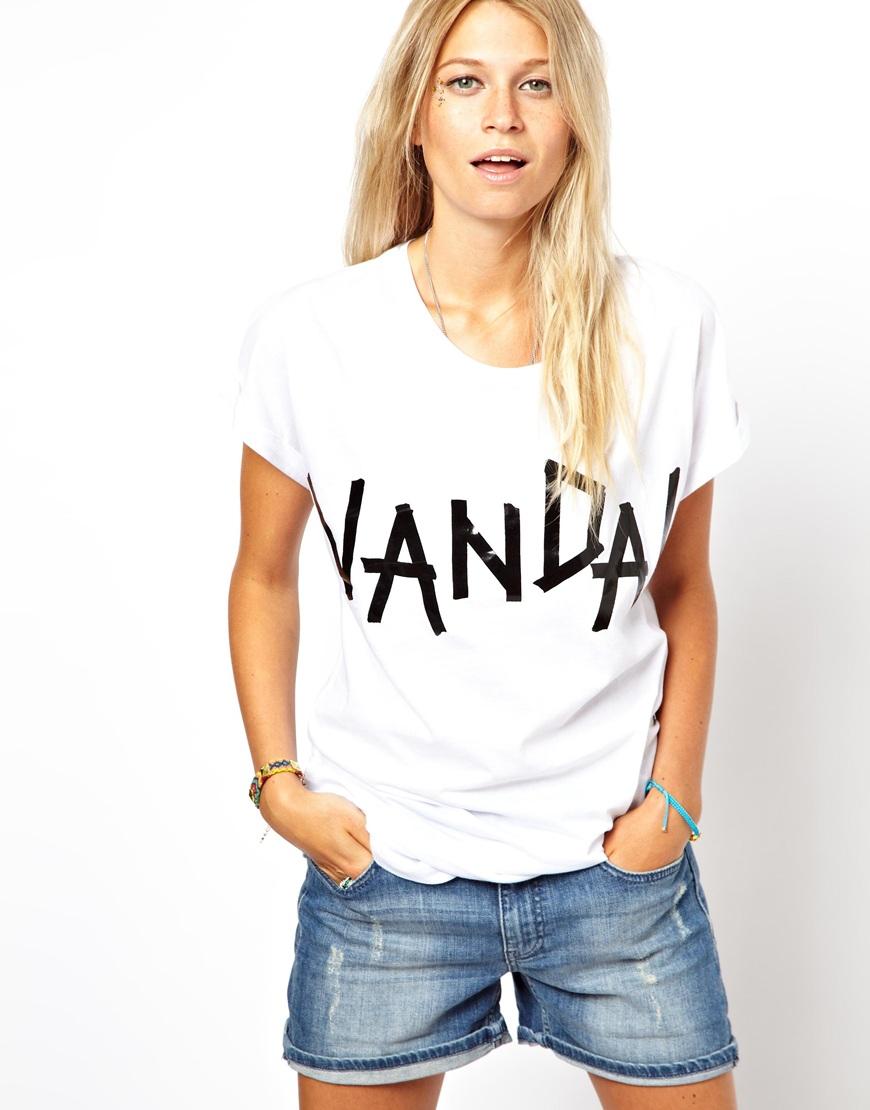 Foto Camiseta con estampado Vandals de ASOS Blanco