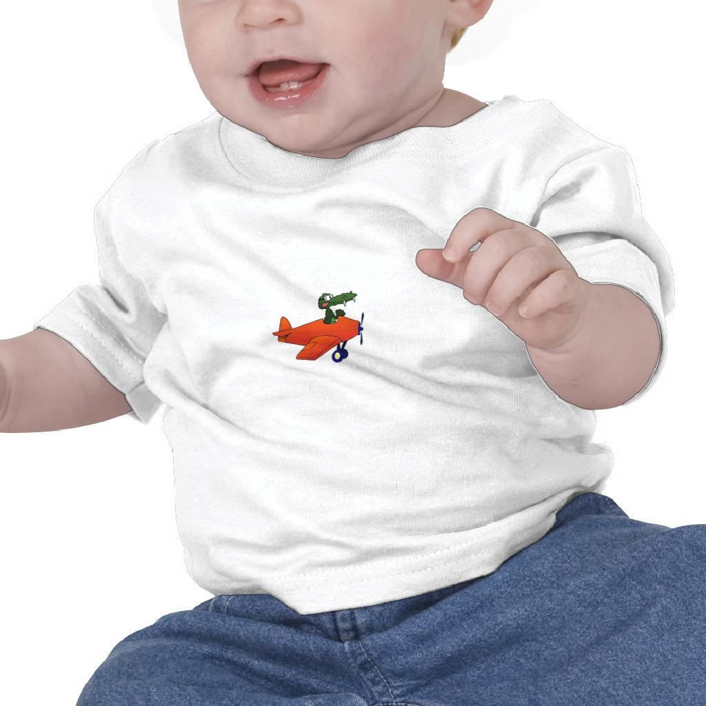 Foto Camiseta del niño del avión del cocodrilo del dibu foto 943080