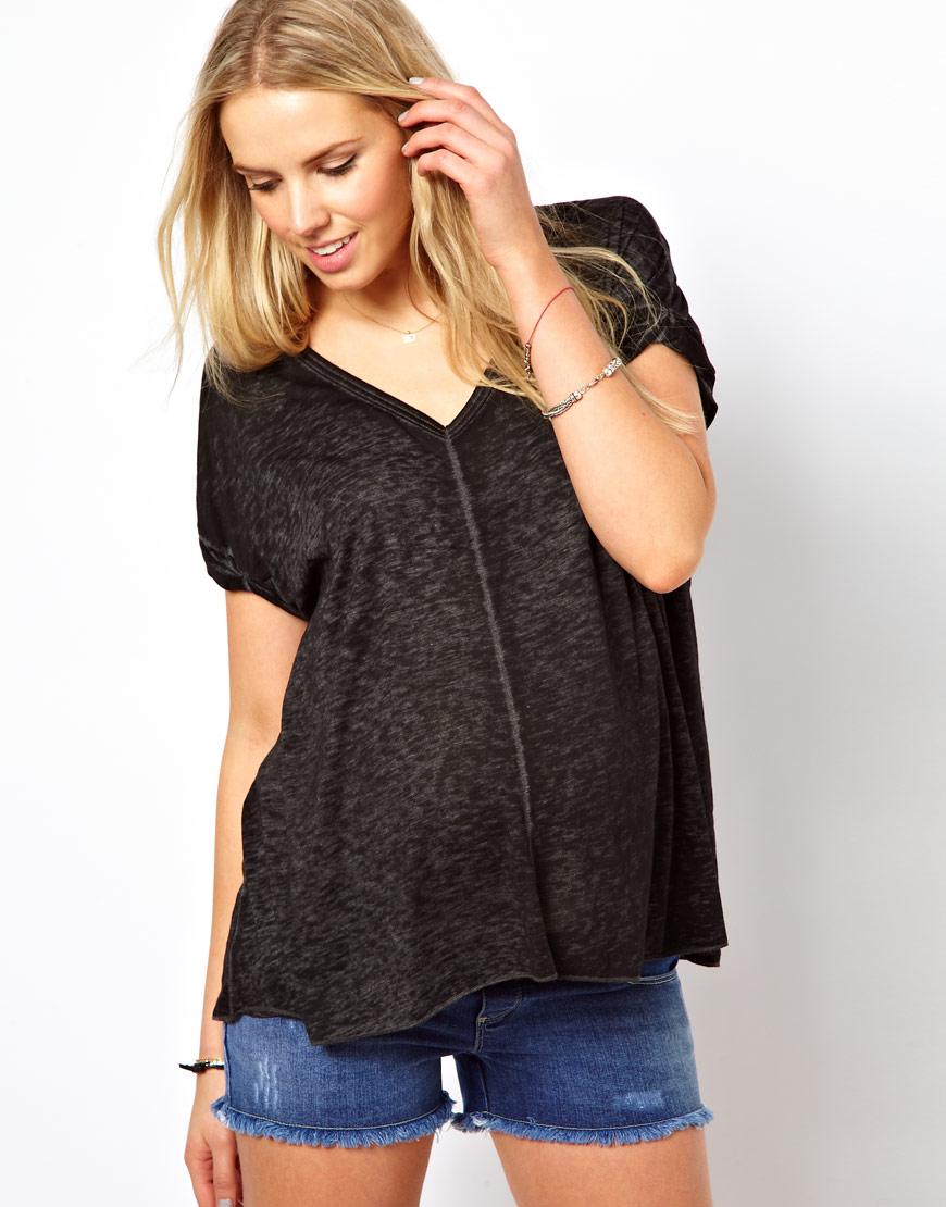 Foto Camiseta desestructurada de ASOS Maternity Grey foto 488197
