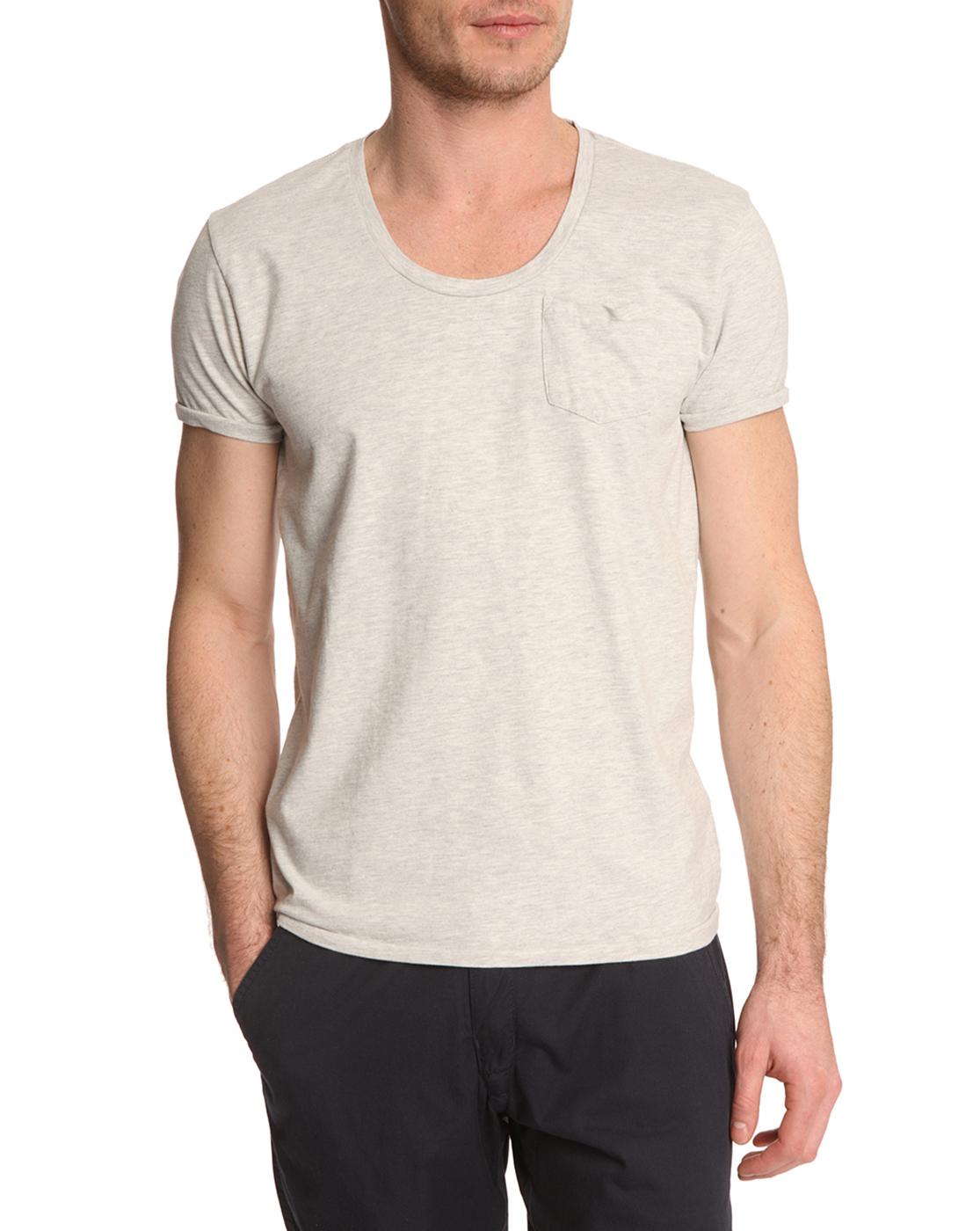 Foto Camiseta gris Pocket
