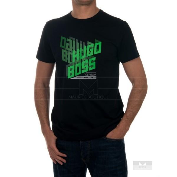 Foto Camiseta HUGO BOSS GREEN Negra manga corta Tee3. foto 682154