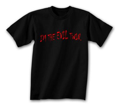 Foto Camiseta I'm The Evil Twin, 3x3 in. foto 705407