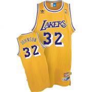 Foto Camiseta Los Angeles Lakers #32 Magic Johnson Soul Swingman Home foto 761263