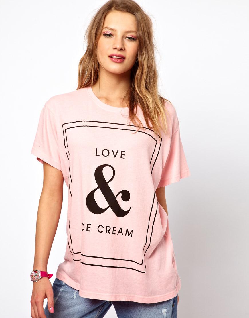 Foto Camiseta Love & Ice Cream de Wildfox Rosa foto 371089