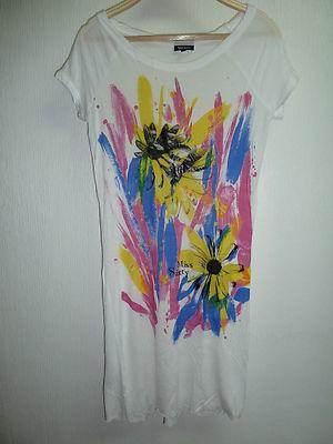 Foto Camiseta Miss Syxty Talla L Color Blanco Con Flores foto 369768