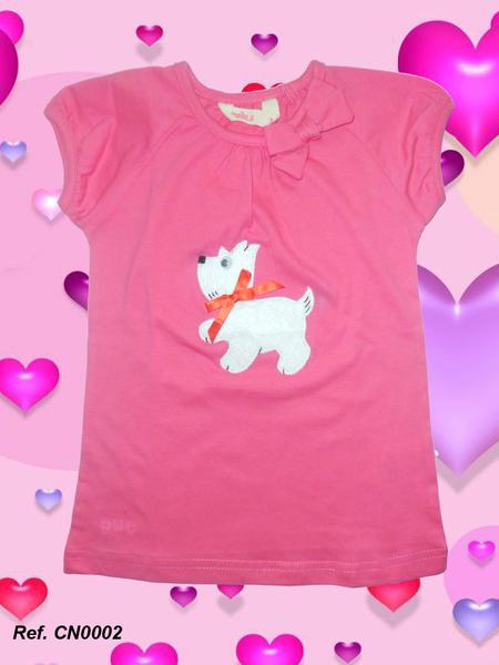 Foto Camiseta rosa infantil Xispi Perrito foto 686891