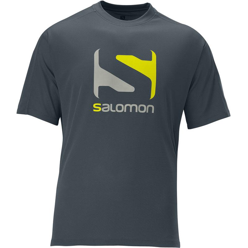 Foto Camiseta Salomon Stroll Logo Tee Gris XL foto 386955