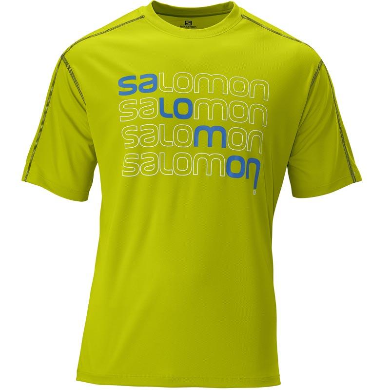 Foto Camiseta Salomon Stroll Logo Tee Organic Green M foto 386957