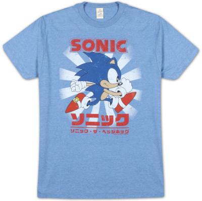 Foto Camiseta Sonic the Hedgehog - Kanji Classic, 3x3 in. foto 760072