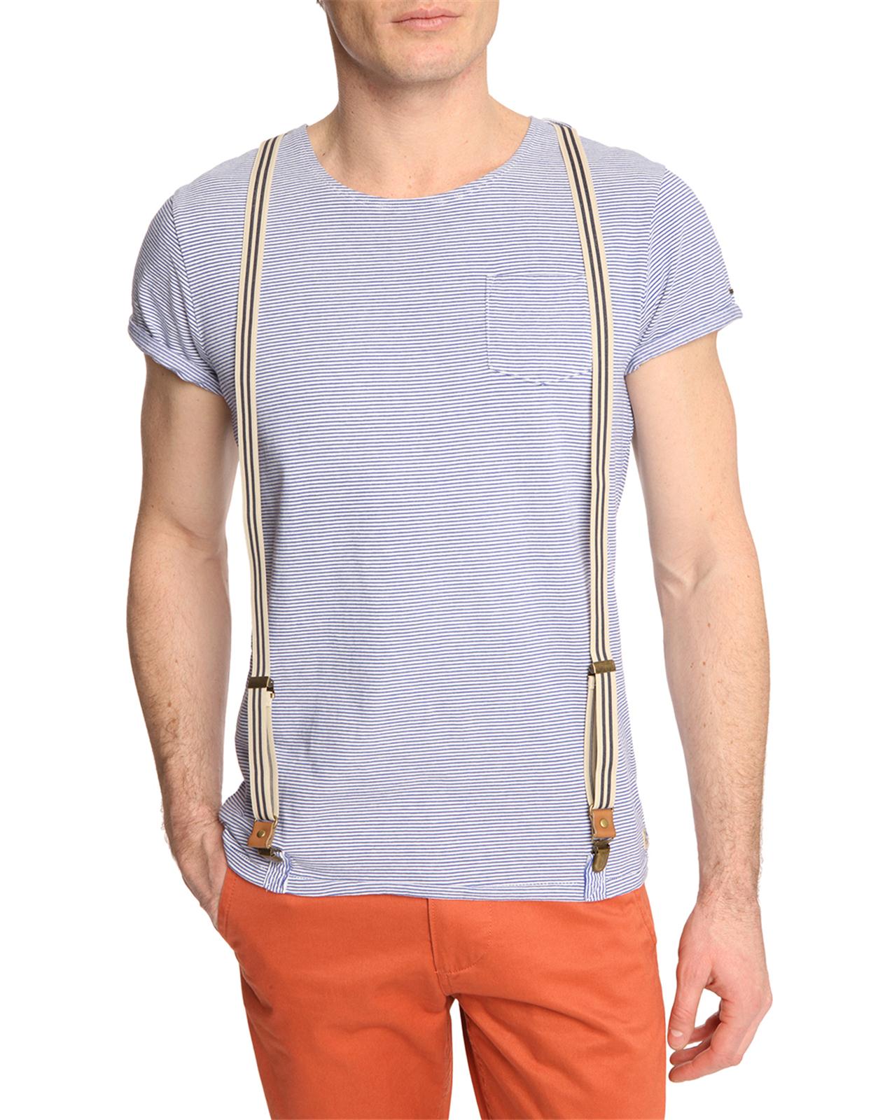 Foto Camiseta tirantes rayada azul