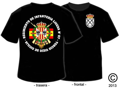 Foto Camisetas Militares: Bril San Marcial - Rgto Infanteria Ligera Nº 67 - Sicilia foto 680280