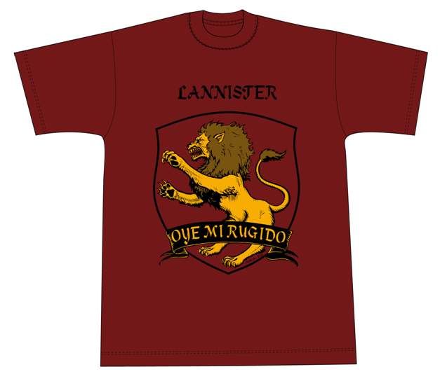 Foto Cancion De Hielo Y Fuego Camiseta Lannister Xxl foto 402248