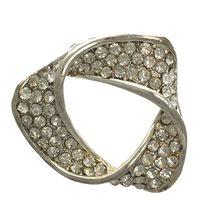 Foto Canna silver crystal scarf clip