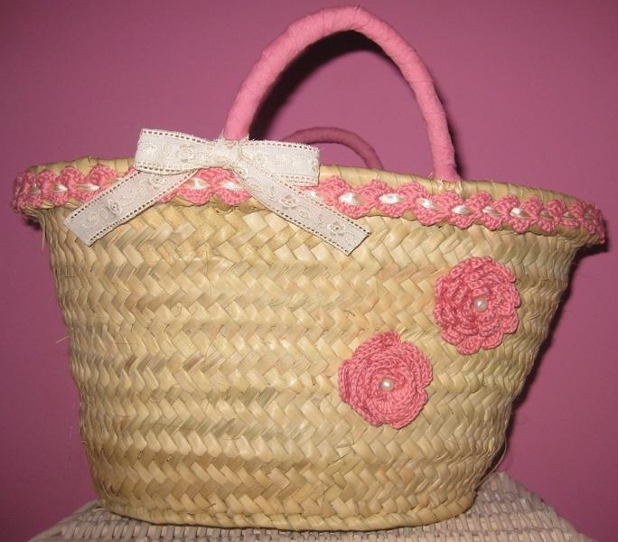 Foto Capazo crochet rosa nia foto 654319
