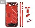 Foto Carcasa Central Apple iPhone 4 - Rojo Metalizado