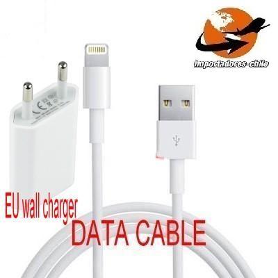 Foto Cargador Iphone 5 pared + Cable 1 Metro