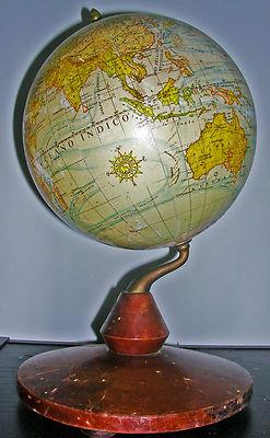 Foto Carles Pla Dalmau 1930 Terrestial World Globe Globo Terraqueo 20 Cms. foto 474558