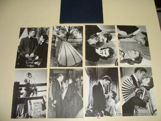Foto carpeta de 8 foto postales de cine lo que el viento se llevó pe foto 5003