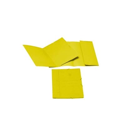 Foto Carpeta Fabrisa de cartón tamaño folio con gomas y bolsa amarilla