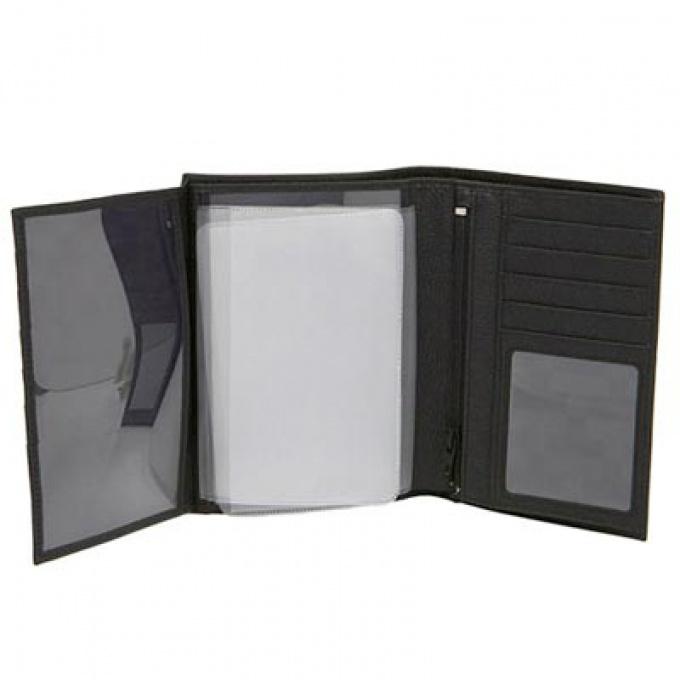 Foto cartera vertical de cuero 3 espacios le tanneur