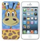 Foto Cartoon Giraffe Airwalks estilo PC de Protección de nuevo caso para el iPhone 5 - azul + marrón + amarillo foto 306550