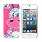 Foto Cartoon Giraffe Airwalks estilo PC de Protección de nuevo caso para el iPhone 5 - Deep Pink + Blue + White foto 306552