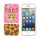 Foto Cartoon Giraffe Airwalks estilo PC de Protección de nuevo caso para el iPhone 5 - marrón + amarillo + rosa foto 306551