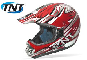 Foto CASCO CROSS FIBRA ROJO TNT