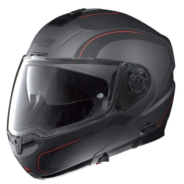Foto Casco modular abatible nolan n-104 action n-com flat lava grey.