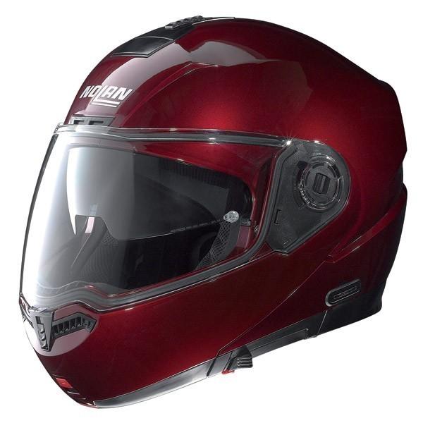 Foto Casco modular abatible nolan n-104 classic n-com wine cherry.