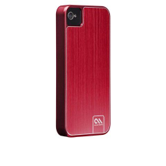 Foto CASE MATE IPHONE 4 / 4S BARELY THERE BRUSHED ALUMINUM CASE RED (CM017125)