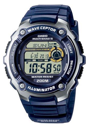 Foto Casio RADIO CONTROLLED - Reloj digital de caballero de cuarzo con correa de resina azul (alarma, cronómetro, alarma, luz) - sumergible a 200 metros foto 7779