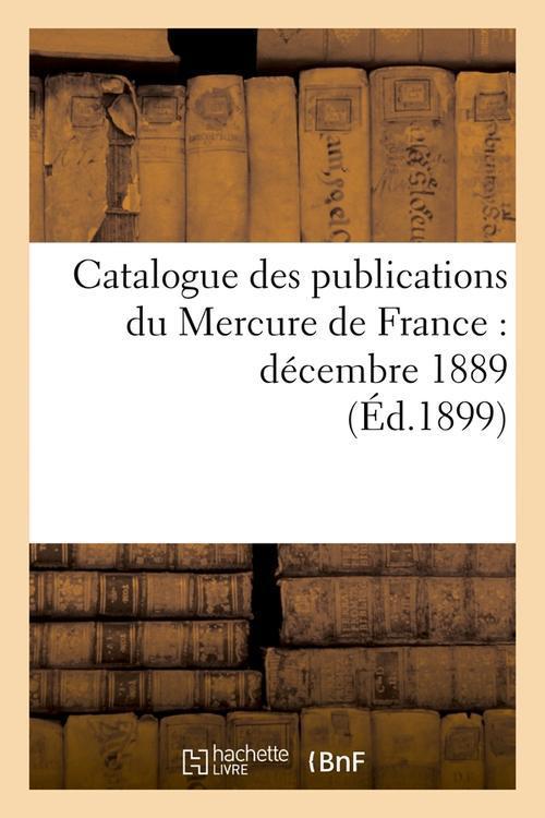 Foto Catalogue du mercure de france edition 1899 foto 472953