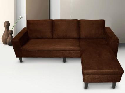 Foto Chaise Longue Málaga, microfibra marrón foto 175748
