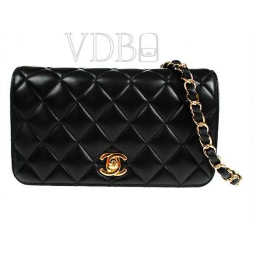 Foto Chanel Black Lambskin Gold Chain Shoulder Bag foto 3968