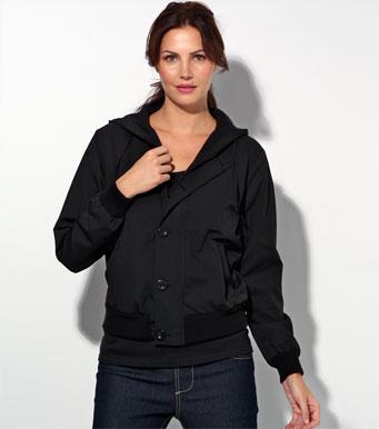 Foto Chaqueta cazadora mujer manga larga con capucha foto 964272