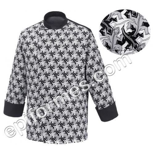 Foto CHAQUETA COCINA ESTAMPADA LAGARTOS foto 379580