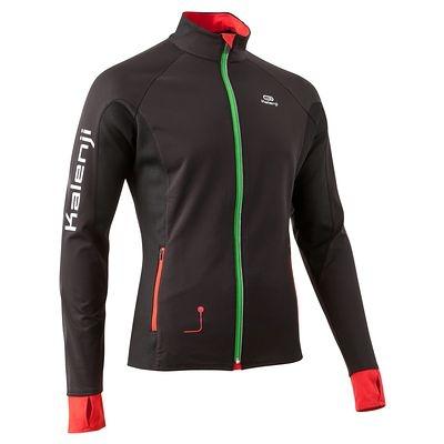 Foto Chaqueta De Manga Larga De Running Kalenji Feel Negra Verde Y Roja
