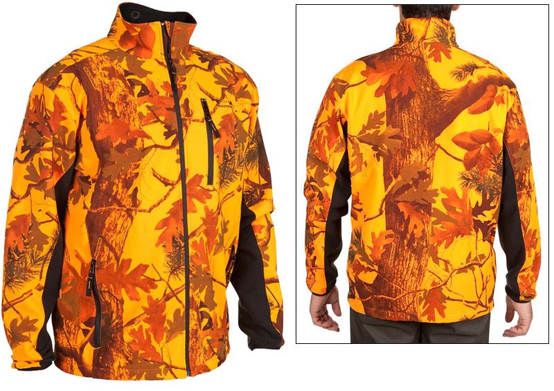 Foto chaqueta impermeable solognac sibir 500 hombre camuflaje fluorescente talla xxl foto 854599