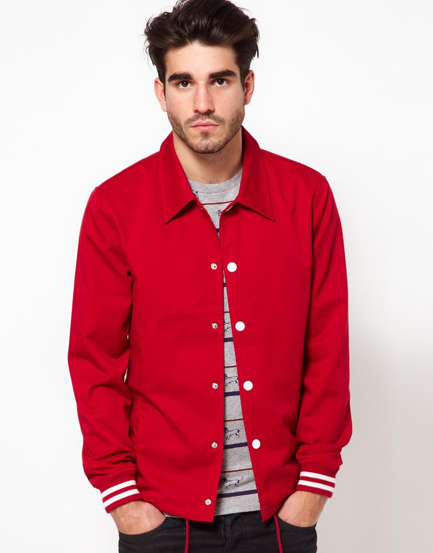 Foto Chaqueta universitaria de ASOS Rojo foto 322395