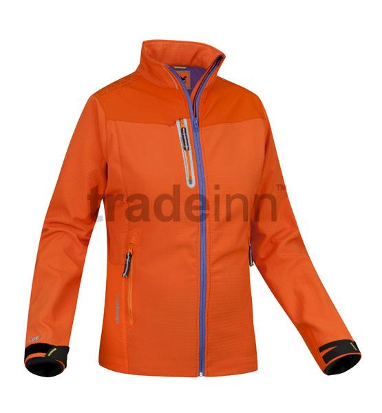 Foto Chaquetas soft shell Salewa Vishnu Stormwall Mix Orange Woman foto 400696