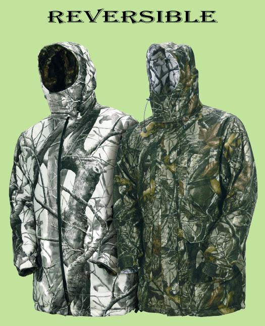 Foto Chaqueton caza reversible camo blanco foto 76736